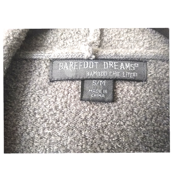 Barefoot Dreams Womens Calypso Grey Ombre Bamboo Chic Lite Knit Open Cardigan SM - Picture 5 of 8